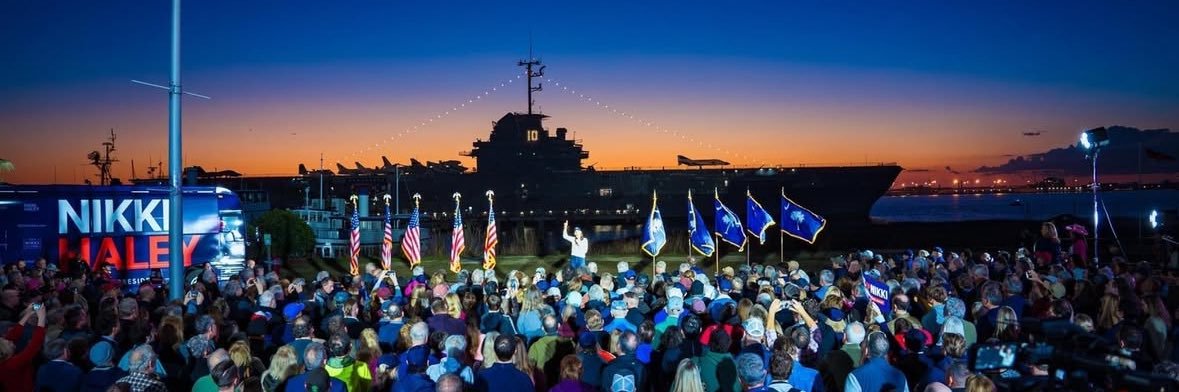 Nikki Haley HQ's banner