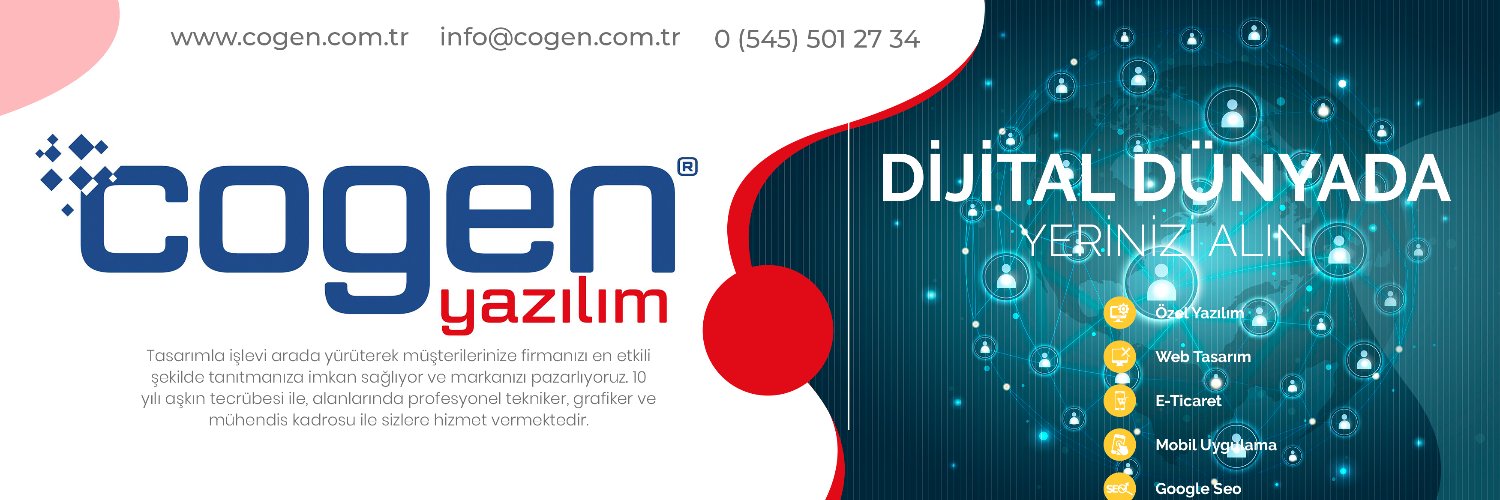 Cogen Yazılım banner