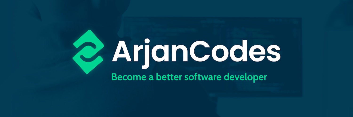 ArjanCodes banner