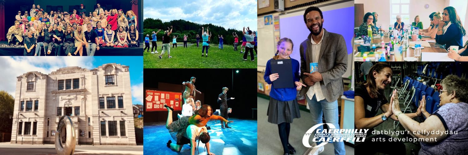 Caerphilly Arts Development banner