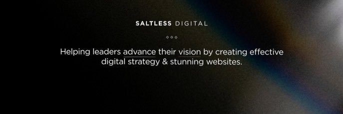 Saltless Digital banner