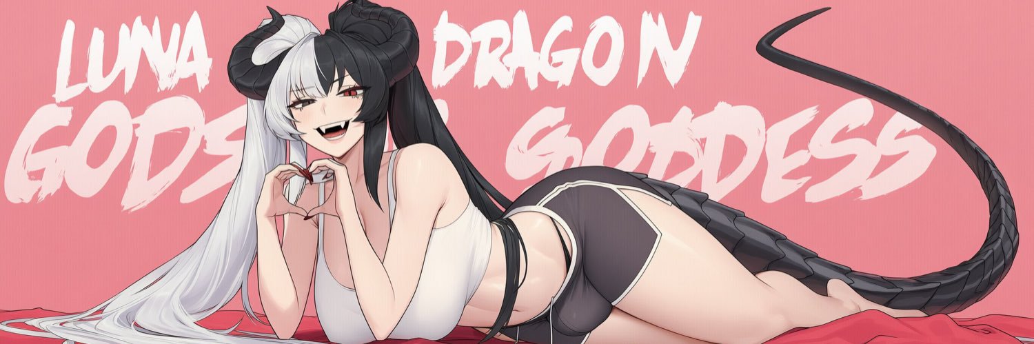 🤍Luna Dragon Goddess🖤 banner