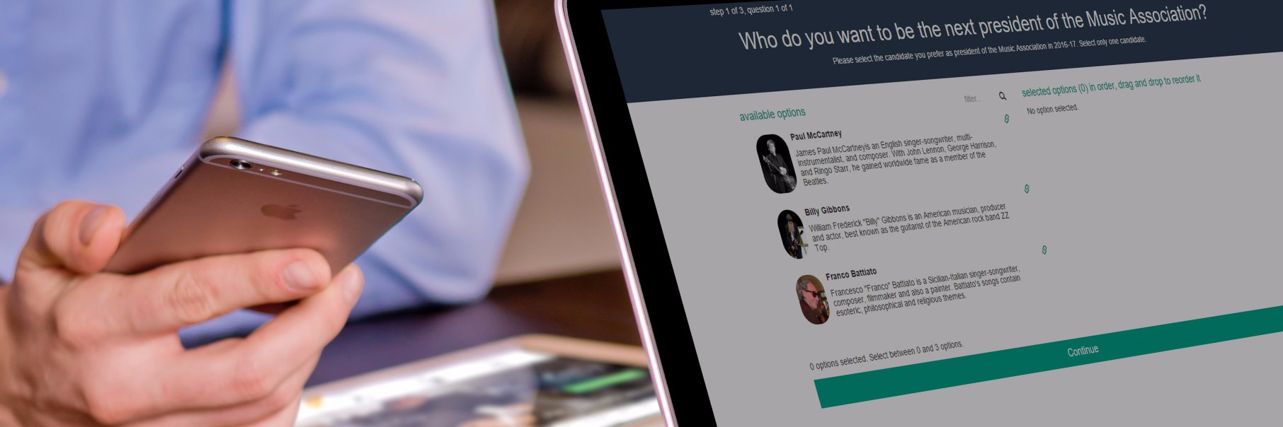 nVotes Online Voting banner