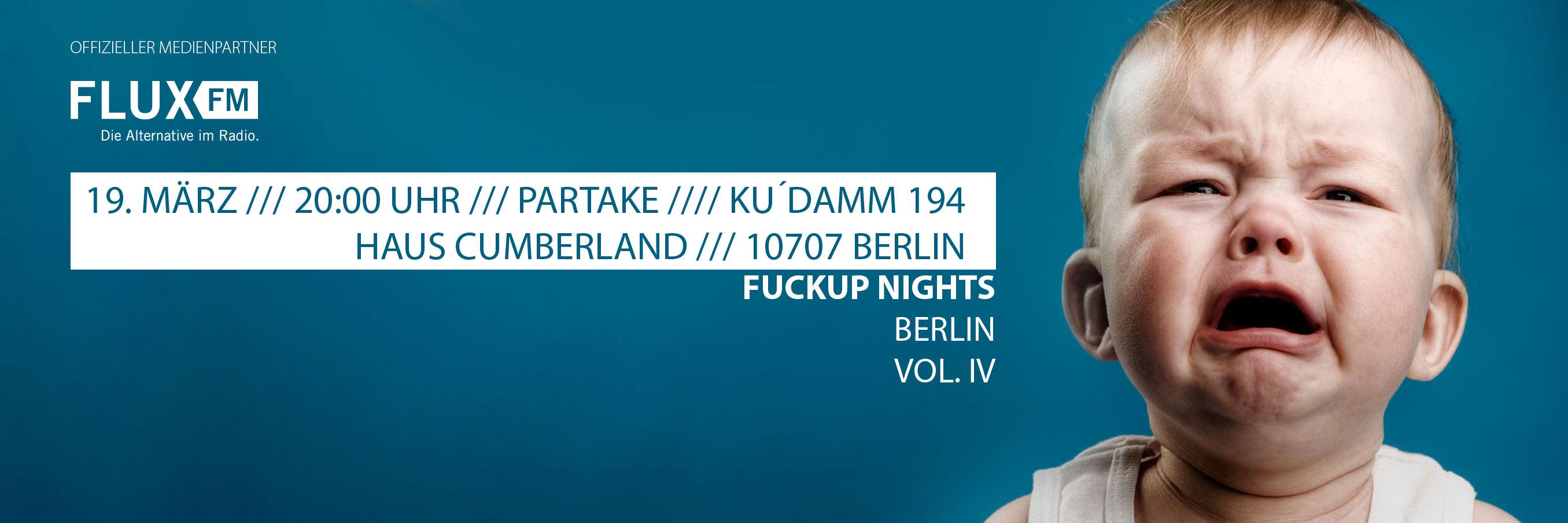 FuckUp Nights Berlin banner