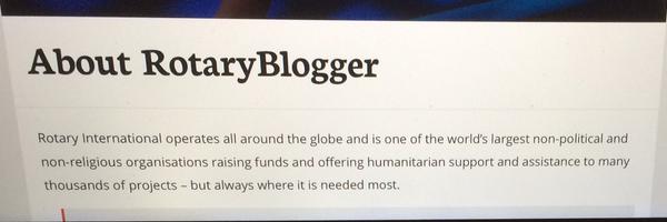 RotaryBlogger Profile Banner