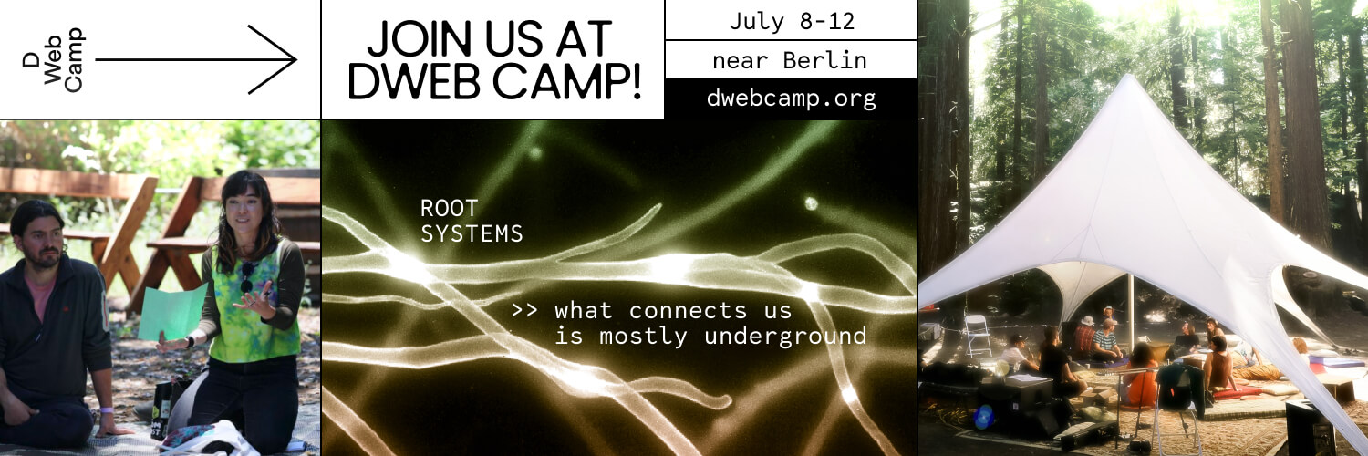 DWeb → ⁂ @dweb@social.coop banner