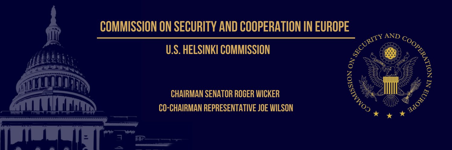 U.S. Helsinki Commission's banner