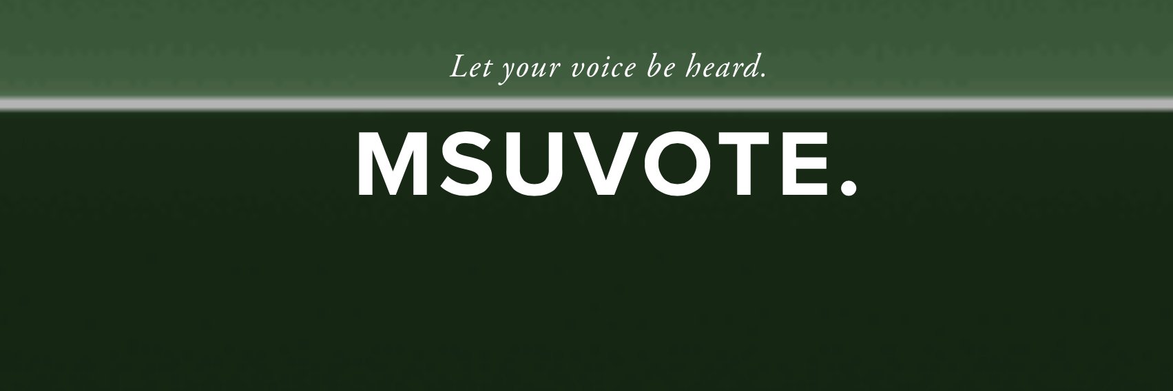 MSUvote banner