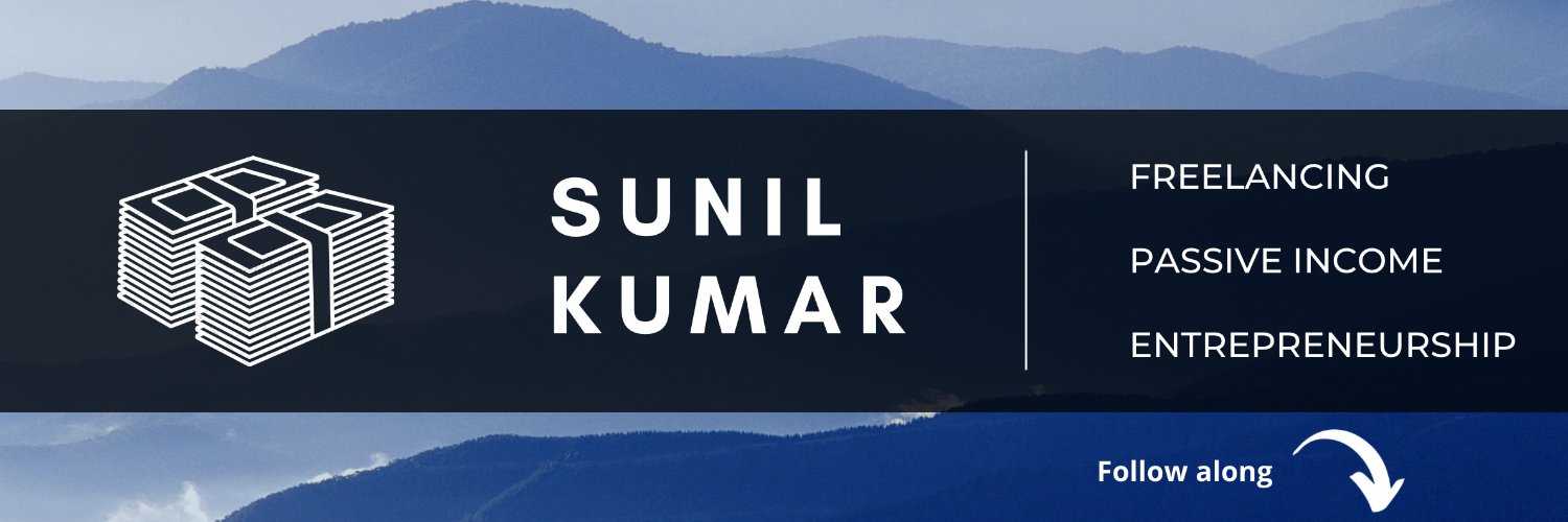 Sunil Kumar | Freelancing Tips banner