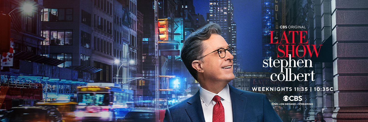 The Late Show's banner