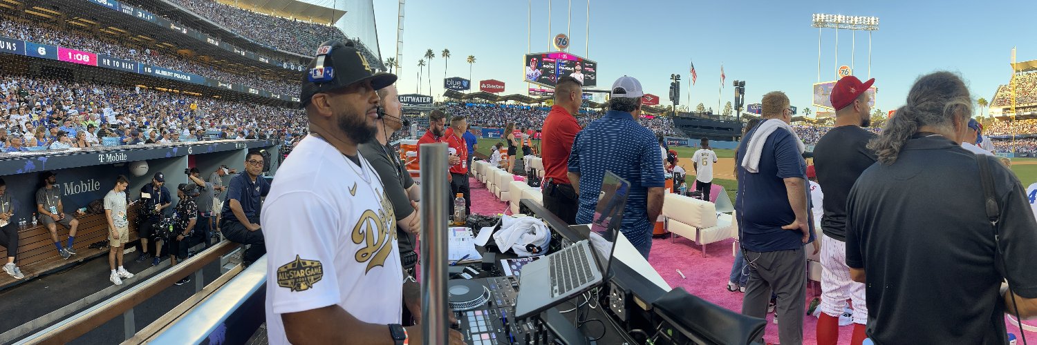 DJ of The Los Angeles Dodgers banner