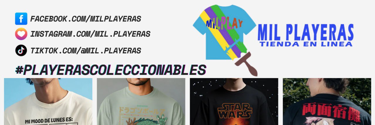 👕 Mil Playeras 👚 banner