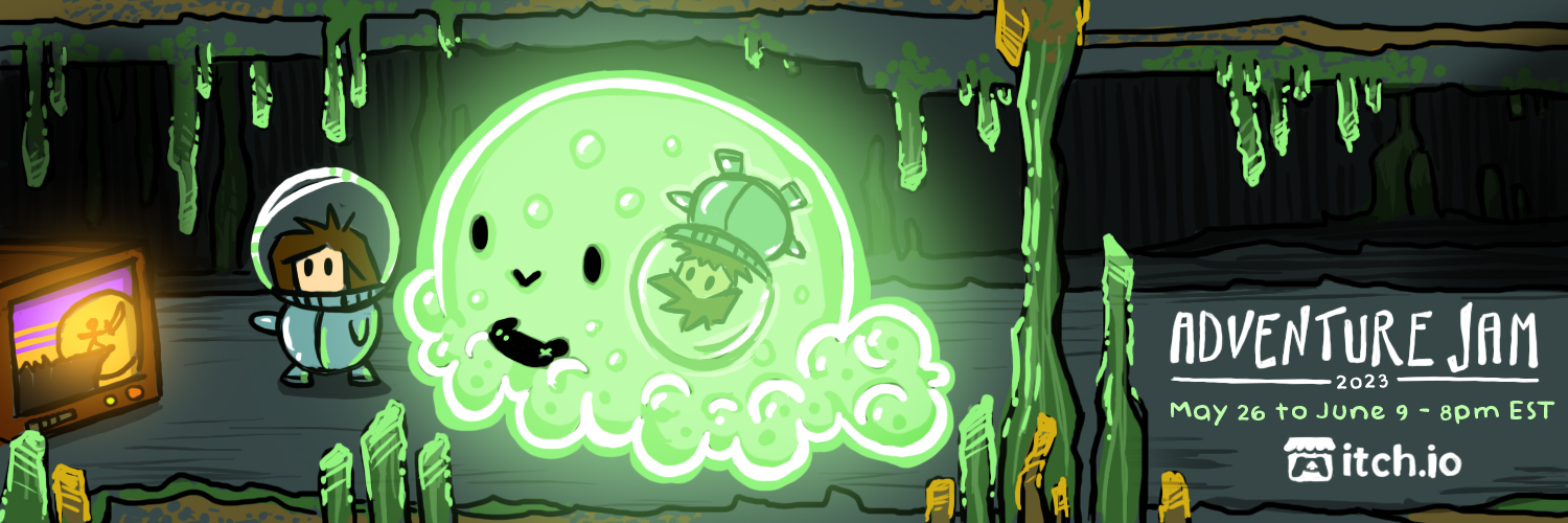 Adventure Jam #AdvJam2023 banner