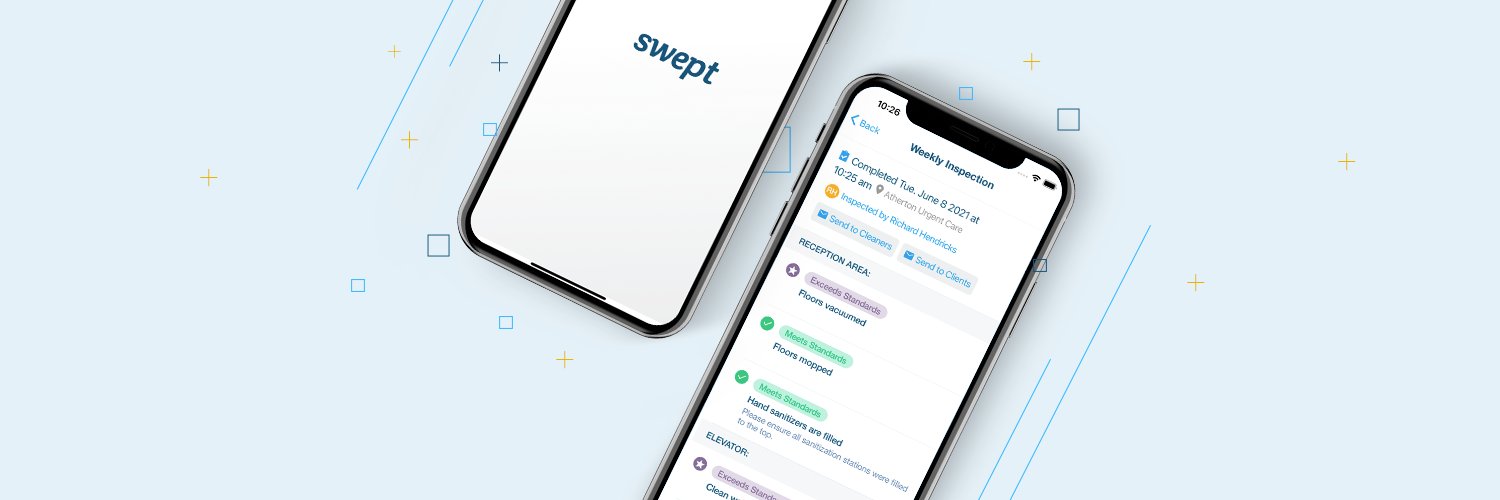 Swept banner