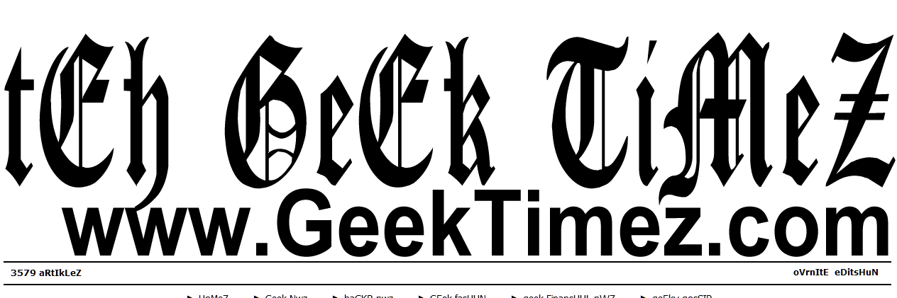 GeEk tIMeZ banner