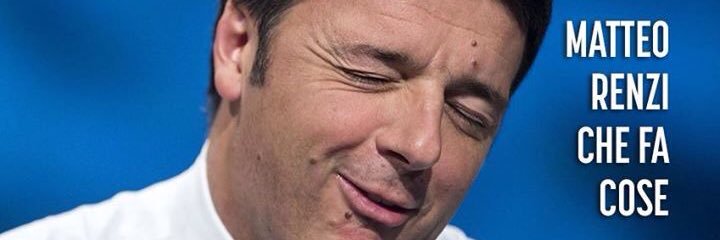 Renzi che fa cose banner