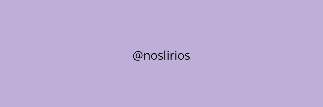 noslirios's profile banner image
