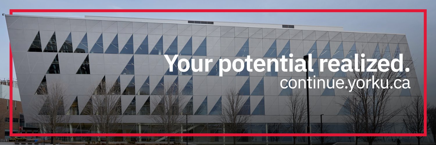 York University School of Continuing Studies banner