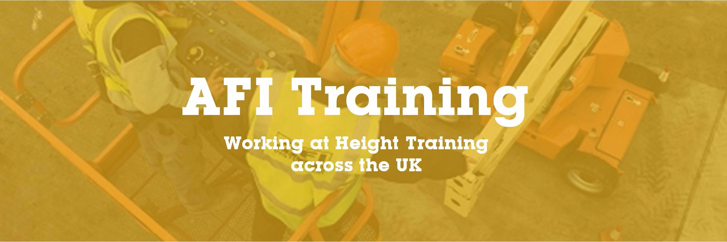 AFI Training banner