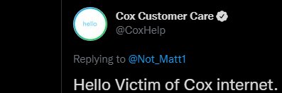 victim of cox internet banner