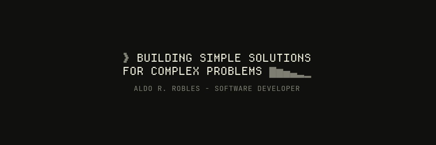 roblesdotdev's profile banner image