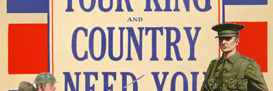 The World War One banner