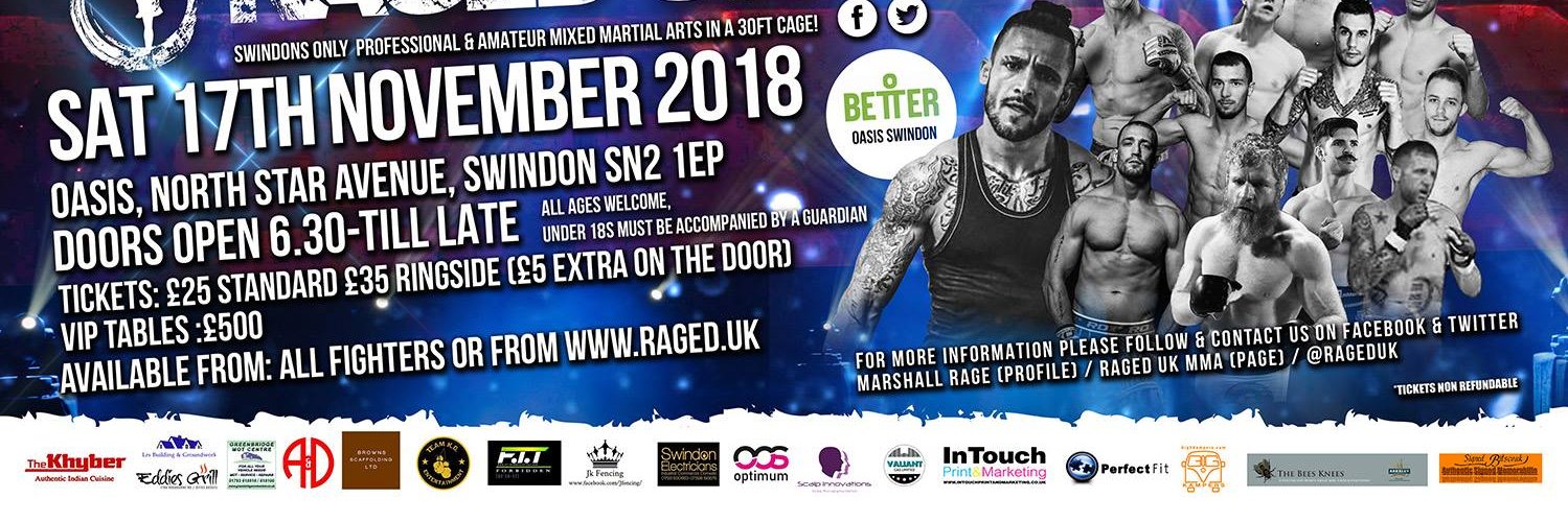 RAGED UK MMA banner