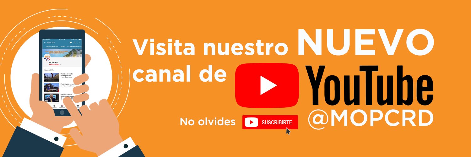 Ministerio de Obras Públicas RD banner