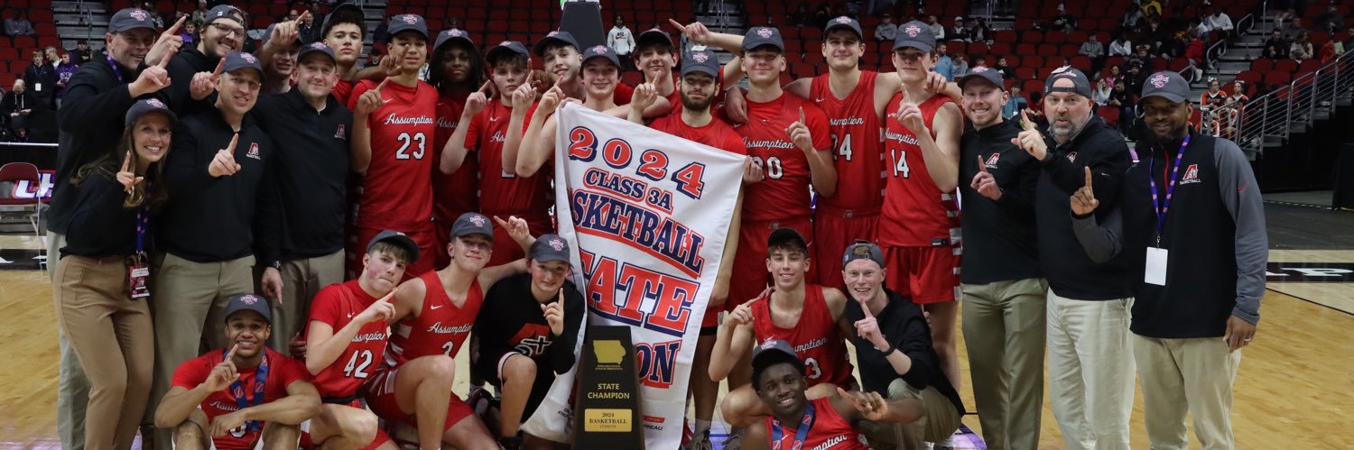 Assumption Hoops banner