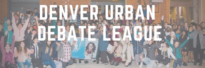 Denver Urban Debate League banner