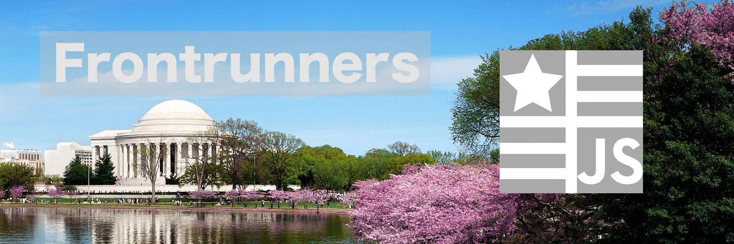Frontrunners JS/Web, Mar 21, 2025 banner