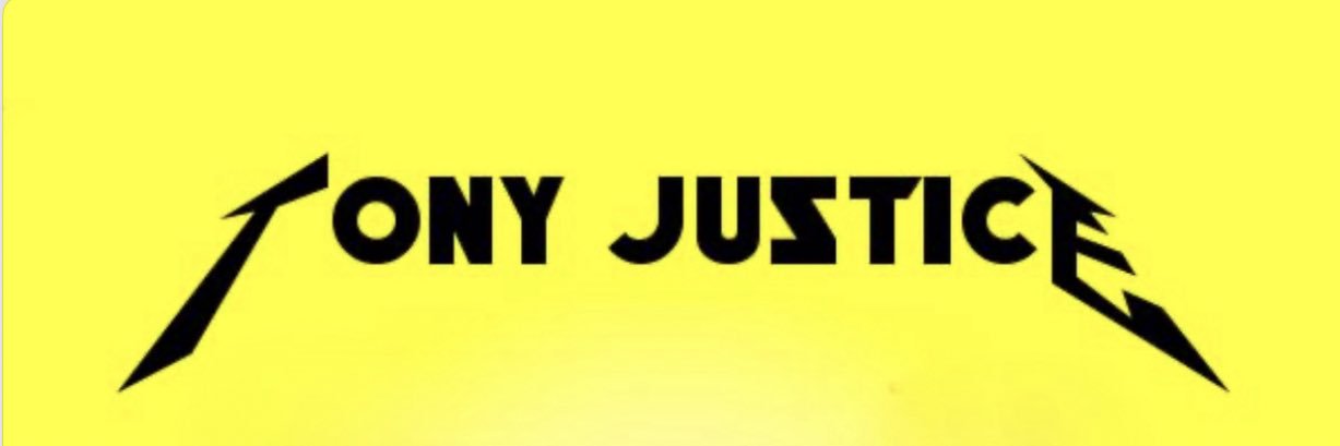 Tony Justice's banner