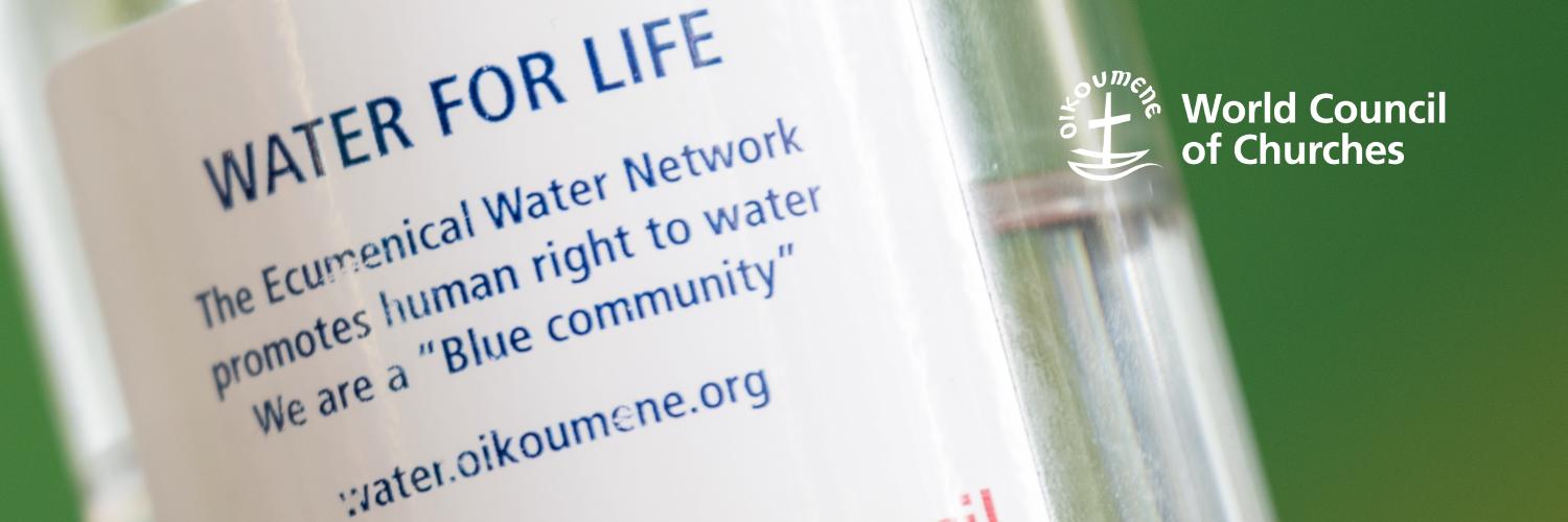 Ecumenical Water Network (WCC-EWN) banner