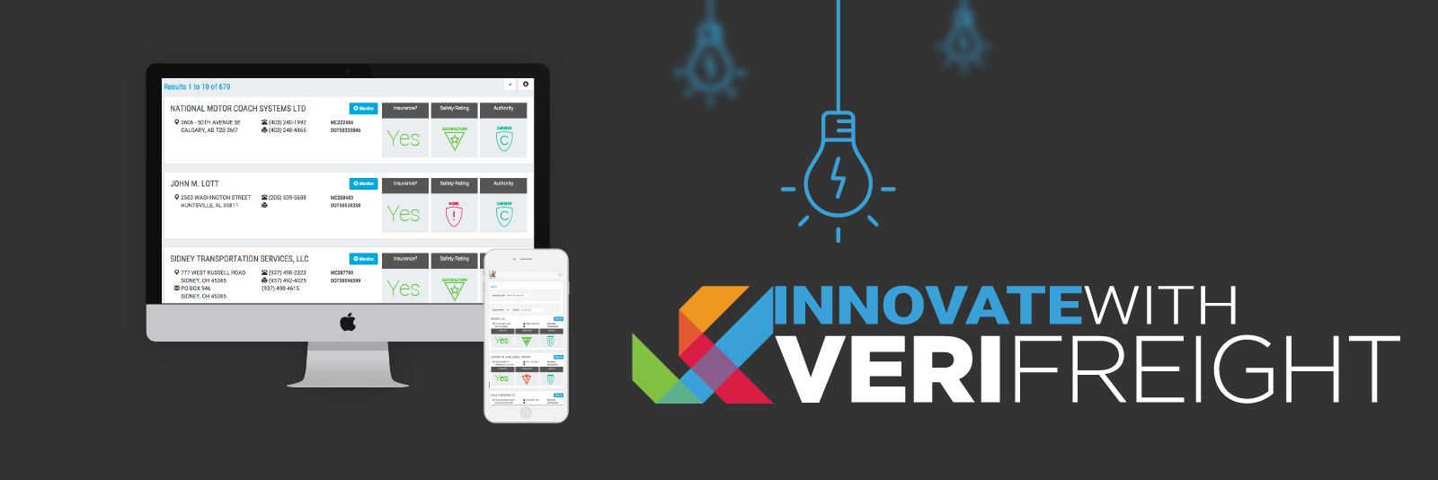 Verifreight's profile banner image
