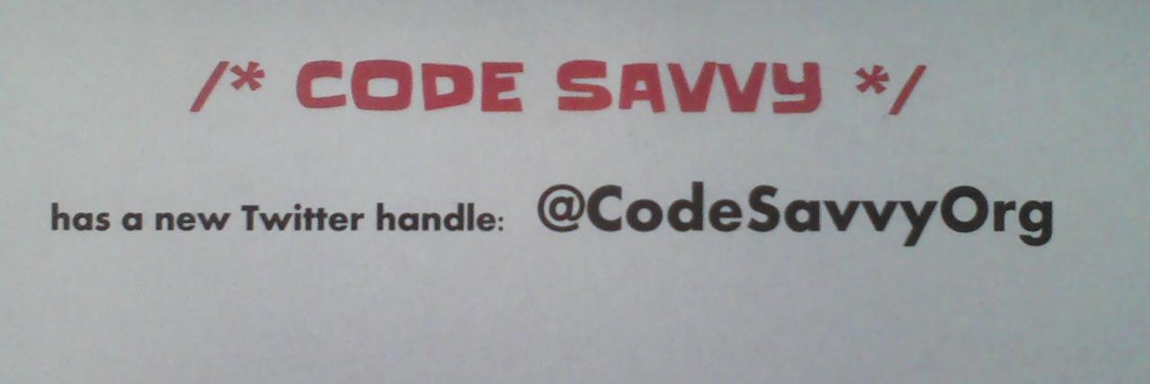 Code Savvy banner