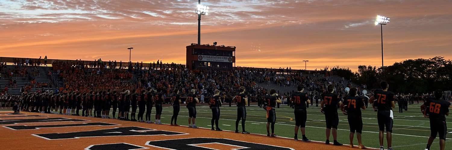 St. Charles East Football banner