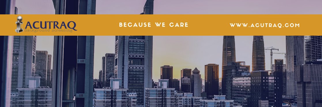 ACUTRAQ Background Screening banner