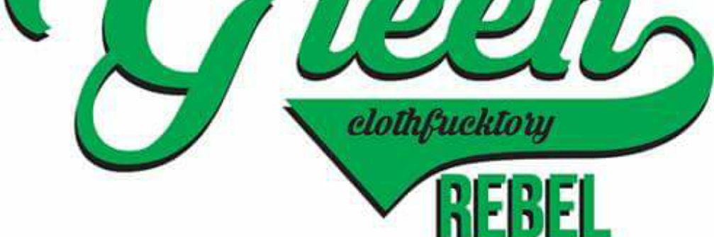 GREEN REBEL cloth banner