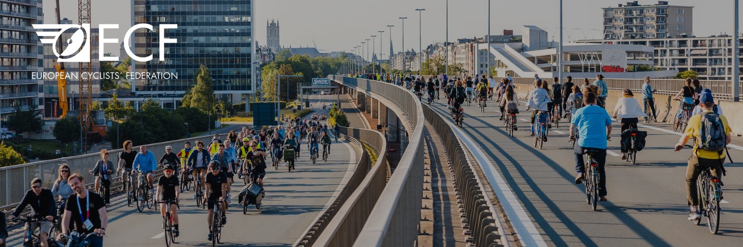 European Cyclists' Federation's banner