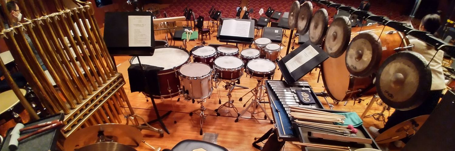 多畑秀城 Percussion banner