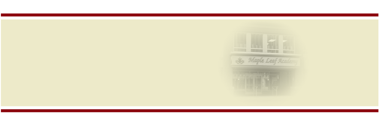 Maple Leaf Academy banner