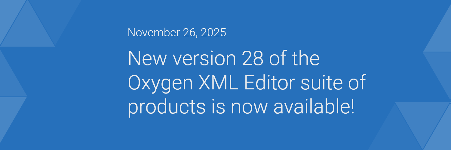 Oxygen XML Editor banner