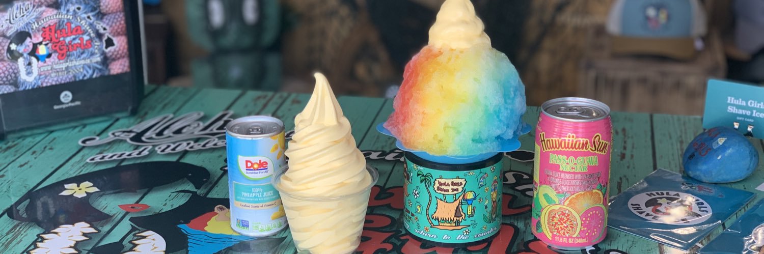 Hula Girls Shave Ice banner