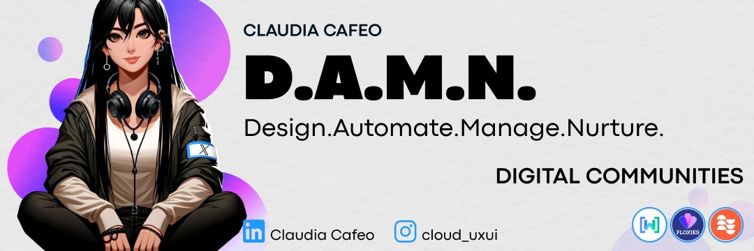 Claudia Cafeo | Community Designer (find me on LI) banner