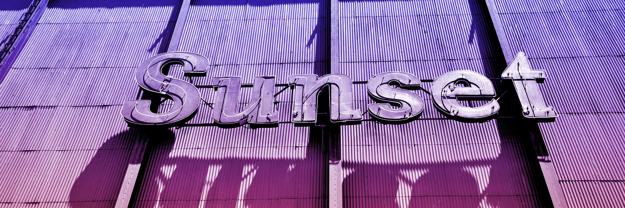 sunset drive-in slo banner