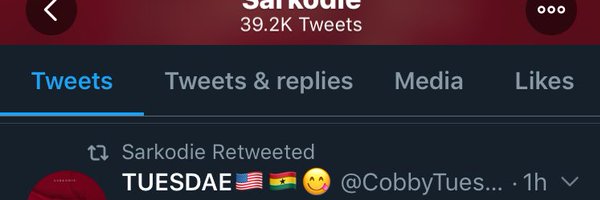 TUESDAE🇺🇸🇬🇭😋 Profile Banner