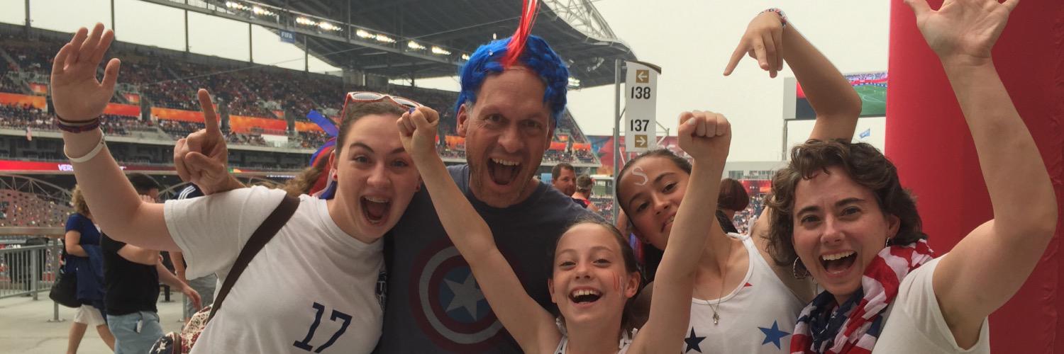 World Cup Soccer Dad banner