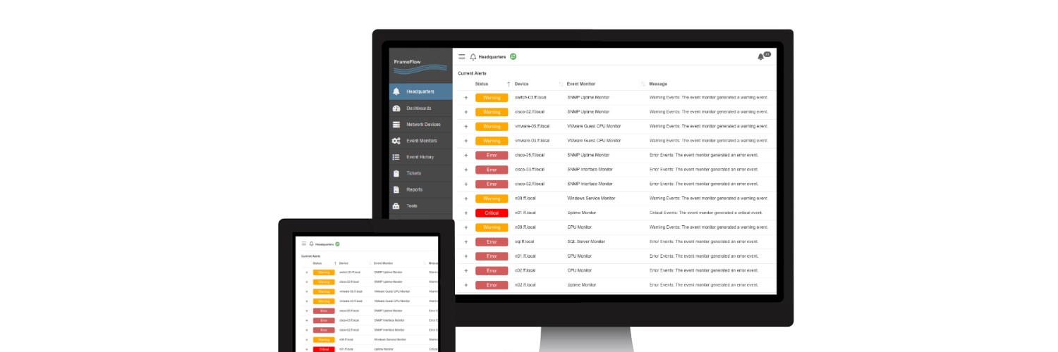 FrameFlow Software banner