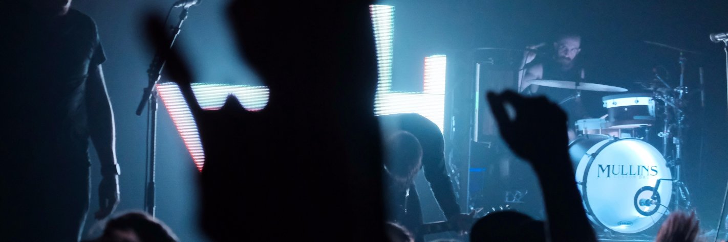 A badass drummer banner