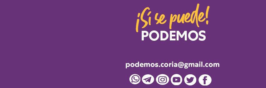 Podemos Coria banner